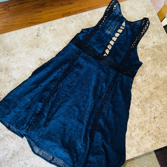 FINAL DAY! NWT Free People Wherever You Go Embroidered Crochet Mini Dress in - Picture 13 of 15